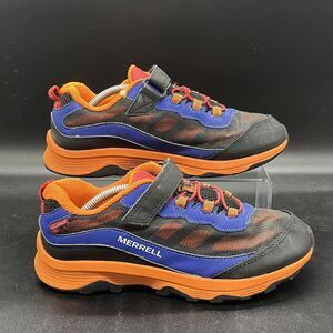 Merrell Kids Moab Speed low waterproof shoe size 6 MK267234 blue orange hiking